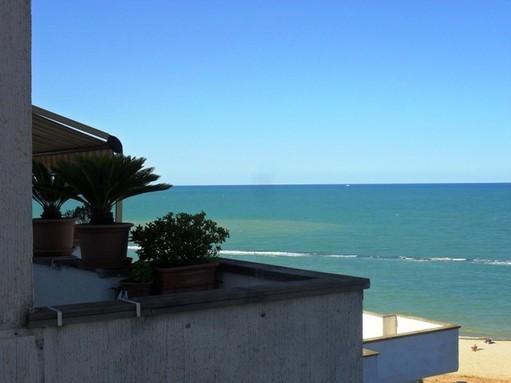 finished beach apartment, 300 meters to water, with open sea views